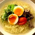 トクライ's cooksnap of when they made 白だしで簡単美味しい☆塩らーめん♫.