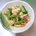 まー坊（・＿・）'s cooksnap of when they made ミョウガ油揚げピーマンの和え物.