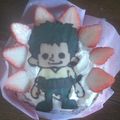 こぶた＾・＠・＾'s cooksnap of when they made ワンピース ゾロ 誕生日ケーキ.