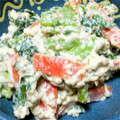 らぱみ's cooksnap of when they made 大根の葉とにんじんの白和え.