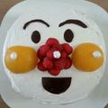 ｻﾗｺﾘﾗ's cooksnap of when they made アンパンマンケーキ★バースデーケーキ　.