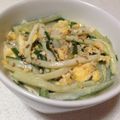 らむ（・×・）'s cooksnap of when they made 炒り卵と千切りキュウリのオイマヨサラダ.