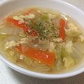 らむ（・×・）'s cooksnap of when they made ほっこり♪白菜のふわふわ卵スープ.