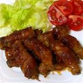 チェビス's cooksnap of when they made ナス＆エリンギ肉巻き照り焼き★お弁当にも.