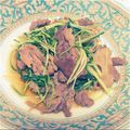 えり0313's cooksnap of when they made 水菜と豚こま肉☆ガーリックポン酢炒め.
