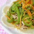 にゃぁくん's cooksnap of when they made 焼き大根に甘辛お肉と野菜のせて♪.