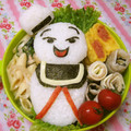 赤い電話's cooksnap of when they made 旦那用☆ギャグ弁　マシュマロマン　.