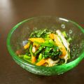 ガメコ's cooksnap of when they made 菜の花とちくわの塩昆布ナムル.