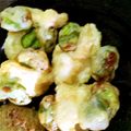 さむじゃん's cooksnap of when they made ホクホク！「空豆と鶏ササミかき揚げ」.