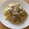 ぐつぐつお鍋's cooksnap of when they made 和風アボガドパスタ♪.