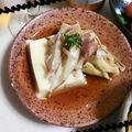 ＴＯＭＯＷＡＴ's cooksnap of when they made 焼きナスと卵豆腐の冷し鉢.