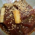 sawaneco's cooksnap of when they made マグロと長芋の胡麻ヅケ.