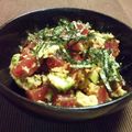 Rins's cooksnap of when they made 鮪の山わさび和え.