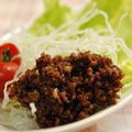 リハビー's cooksnap of when they made 揚げビーフンと肉味噌のレタス包み♪.