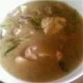 ベル・トム's cooksnap of when they made 鶏皮でぷるぷる❤ぽかぽか❤もつ鍋風スープ.