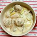 mt_eiko's cooksnap of when they made ヘルシー♪白菜と肉団子の豆乳クリーム煮.