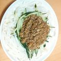 キャラメグ♪'s cooksnap of when they made 豚ひき肉とたけのこのジャージャー麺.