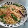 玉手箱's cooksnap of when they made 春！桜えびとスナップえんどうのパスタ.