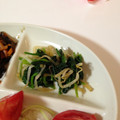 nanoe's cooksnap of when they made 大根ときゅうりとほうれん草のナムル.