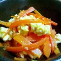 6mori's cooksnap of when they made にんじん嫌いも克服！にんじんのシリシリ風.
