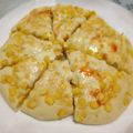 ☆ひなママ's cooksnap of when they made もっちり簡単★すぐできるピザ風ブレッド.
