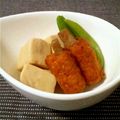 福福弐番館's cooksnap of when they made 高野豆腐とごぼう天の炊いたん.