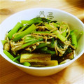 mikusa393's cooksnap of when they made 小松菜茄子エノキのオイスターソース炒め.