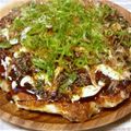 福福弐番館's cooksnap of when they made タコとチーズで山芋入りお好み焼き.