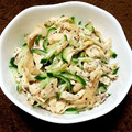mikinail's cooksnap of when they made きゅうりとムネ肉のゆかりマヨ♪.
