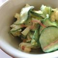 soratea's cooksnap of when they made きゅうりとゆで玉子のサラダ.