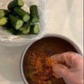 kana＊hana's cooksnap of when they made 韓国料理 お家で簡単！本場のオイキムチ.