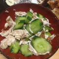 ○シﾅモﾝ○'s cooksnap of when they made きゅうりとささみの梅ゴマ和え.