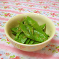 赤い電話's cooksnap of when they made お弁当のすき間に　絹さやの胡麻和え.
