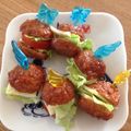 ニコニコシフォン's cooksnap of when they made お弁当に♪ミートボールdeハンバーガー.
