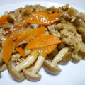 しょこLove's cooksnap of when they made キノコたっぷり豚肉の柚子胡椒炒め.
