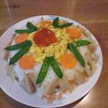 もみじママさん's cooksnap of when they made 子供の誕生日に♪ちらし寿司ケーキ♪.