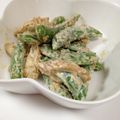 なおっぺ♪'s cooksnap of when they made 簡単♪スナップエンドウのごまマヨポンあえ.
