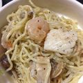 聖龍鬼's cooksnap of when they made シーフードミックスのバジルマヨチャーハン.