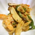 ryamma's cooksnap of when they made 海老とピーマンとエリンギの炒め物.