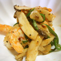 ryamma's cooksnap of when they made 海老とピーマンとエリンギの炒め物.