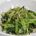 Hoink's cooksnap of when they made 小松菜とちりめんのピリ辛ラー油和え.