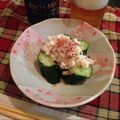 きリん1212's cooksnap of when they made きゅうりの豆腐あえ.