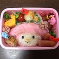 PYONxx2's cooksnap of when they made お弁当箱に入れやすいマイメロディキャラ弁.