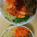 ＭａｒｉｅＤｉａｎｅ's cooksnap of when they made もやしと人参とホウレン草のニンニクナムル.