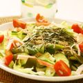 うさぎのシーマ's cooksnap of when they made 胡麻だれうどん+オクラの胡麻和え.