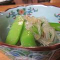 こずっぺ's cooksnap of when they made さやえんどうと玉ねぎの和風サラダ.