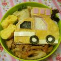 赤い電話's cooksnap of when they made キャラ弁☆高所作業車弁当☆.