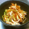 まいたけえりんぎ's cooksnap of when they made 今日のおつまみ★とりキムチ★.