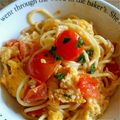 まいちん…☆'s cooksnap of when they made トマトと卵白のパスタ.