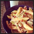 cona25's cooksnap of when they made 安！旨！わが家のごちそう「チキンパスタ」.